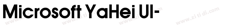 Microsoft YaHei UI字体转换
